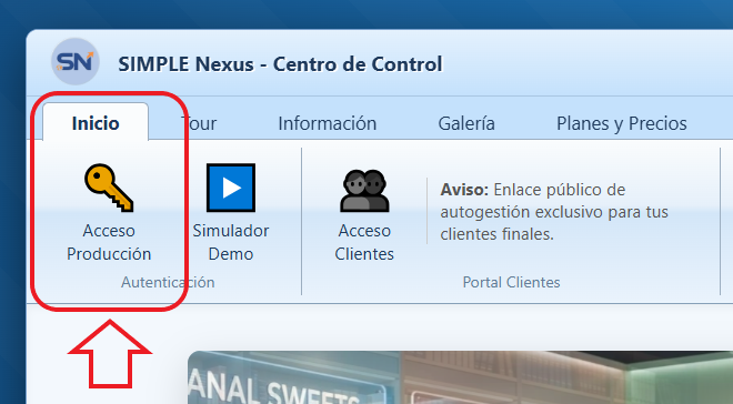 Acceso Producción