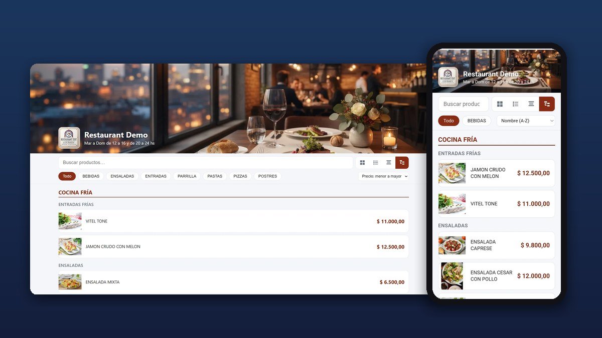 🍽️ Catálogo Online: tu carta digital y tu carta impresa, agrupadas como quieras ✨