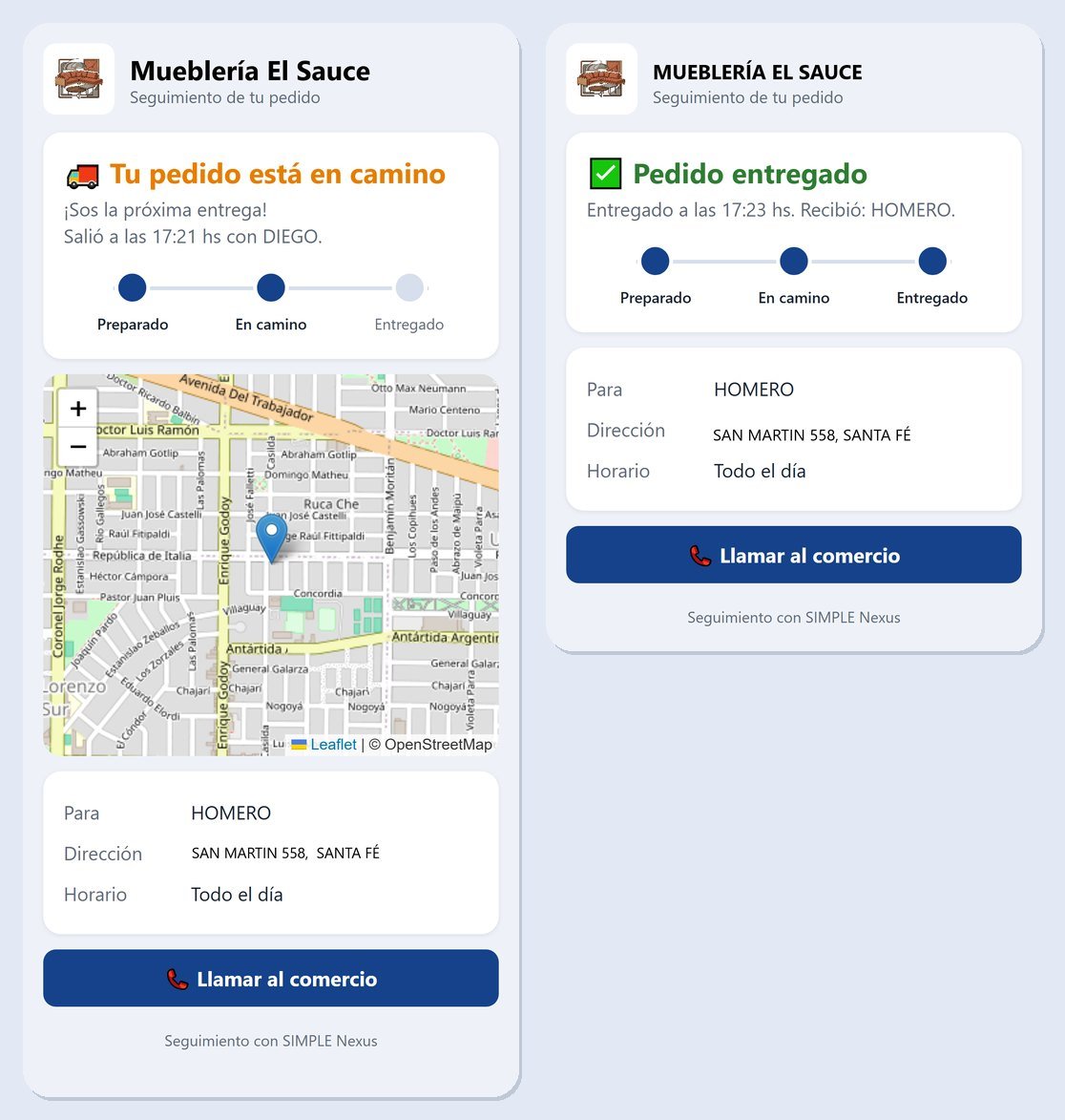 🚚 Envíos a domicilio con seguimiento en tiempo real